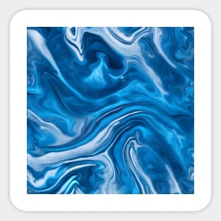 SKY BLUE LIQUID MARBLE DESIGN, PATTERN Sticker